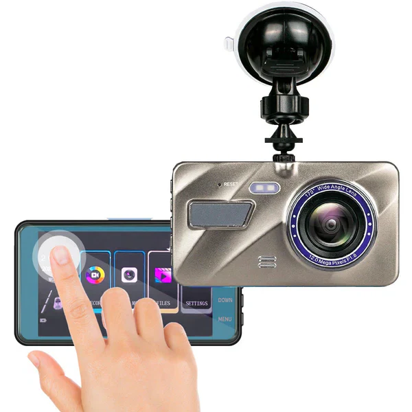 Front and Rear 1080p Dash Cam with Night Vision and 170° Lens, view 4