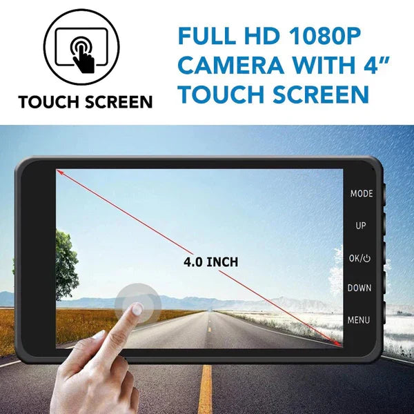 Front and Rear 1080p Dash Cam with Night Vision and 170° Lens, view 5