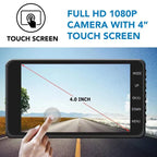 Front and Rear 1080p Dash Cam with Night Vision and 170° Lens, view 5