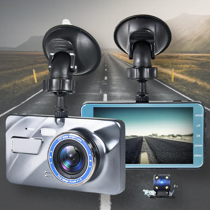 Front and Rear 1080p Dash Cam with Night Vision and 170° Lens