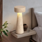 Frostholm Travertine Table Lamp
