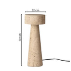 Frostholm Travertine Table Lamp