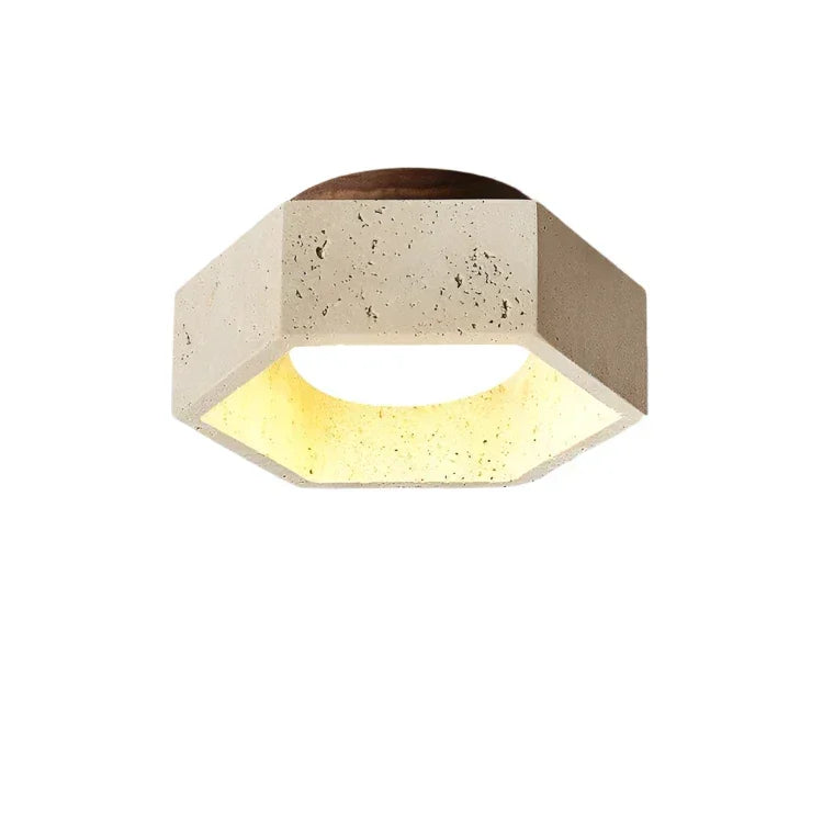 Fryforra Travertine Ceiling Lamp