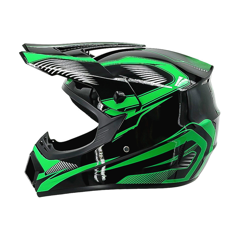 Full-Face Motocross Helmet with Extended Visor and Reinforced Chin Guard, view 10