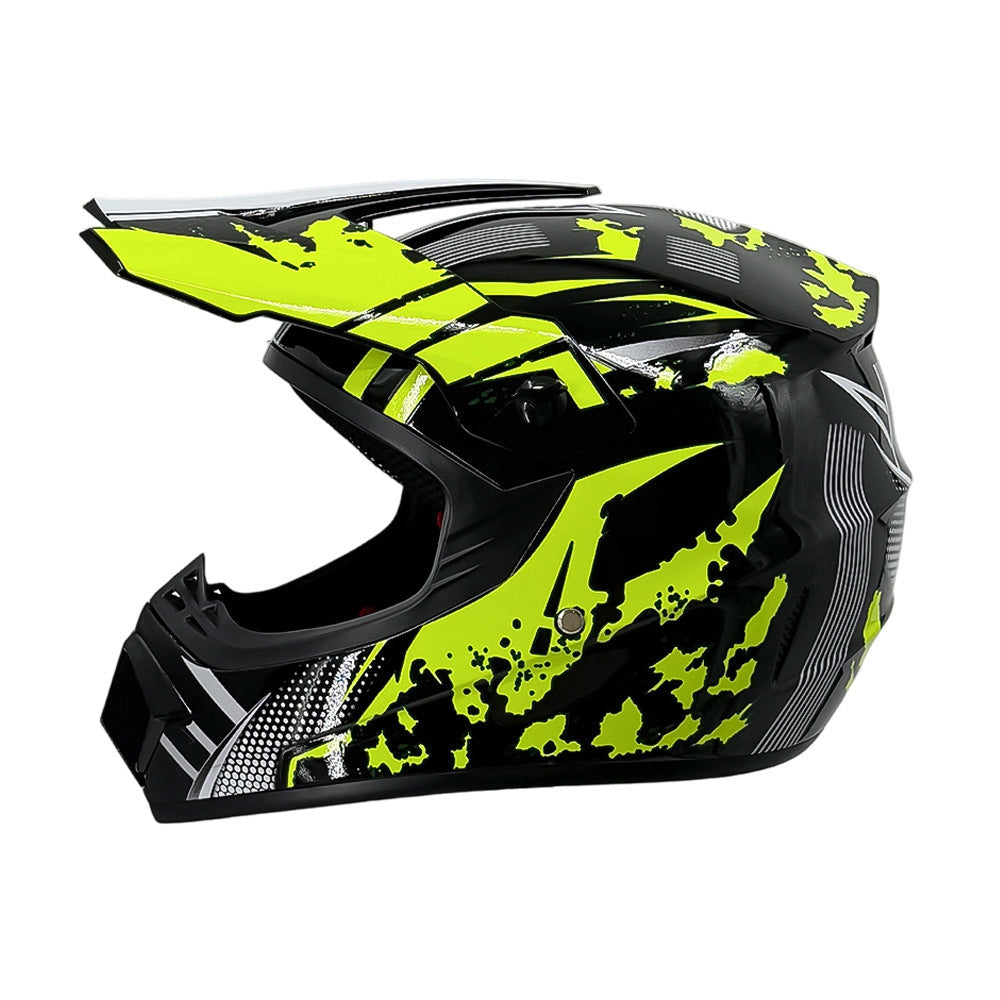 Full-Face Motocross Helmet with Extended Visor and Reinforced Chin Guard, view 13