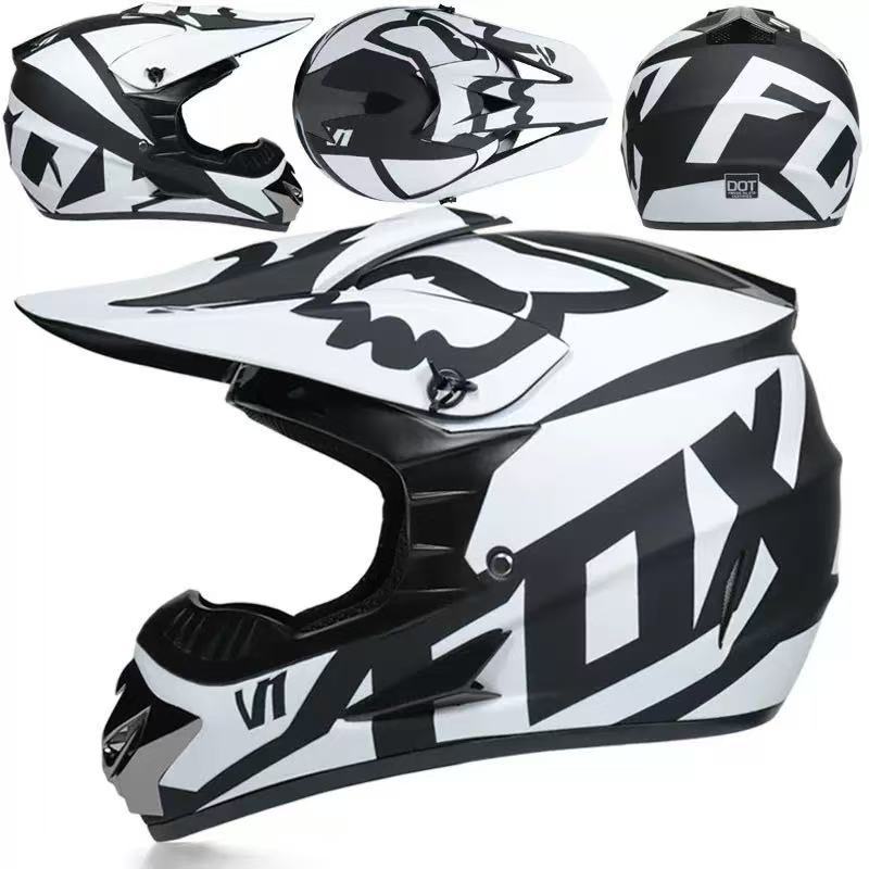 Full-Face Motocross Helmet with Extended Visor and Reinforced Chin Guard, view 18