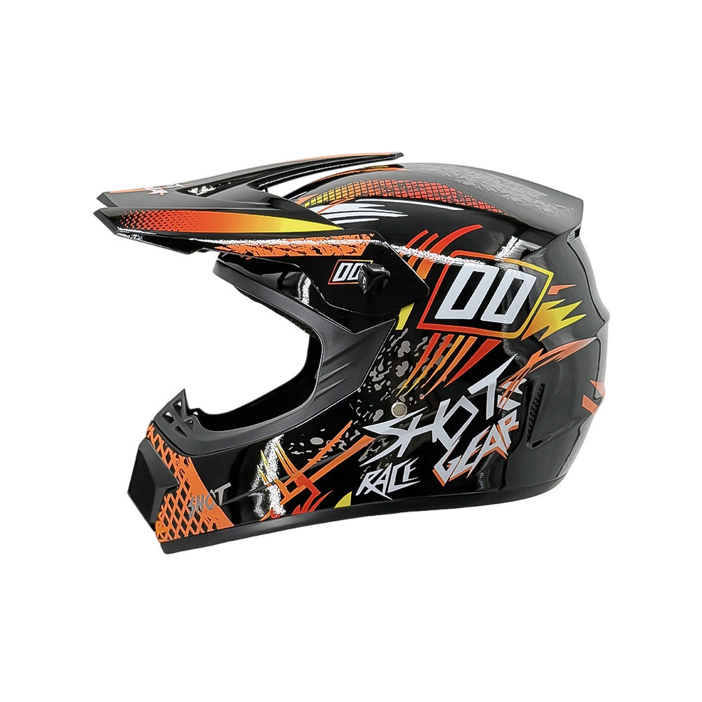 Full-Face Motocross Helmet with Extended Visor and Reinforced Chin Guard, view 20