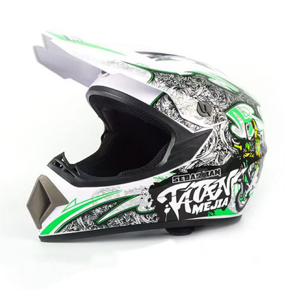 Full-Face Motocross Helmet with Extended Visor and Reinforced Chin Guard, view 22