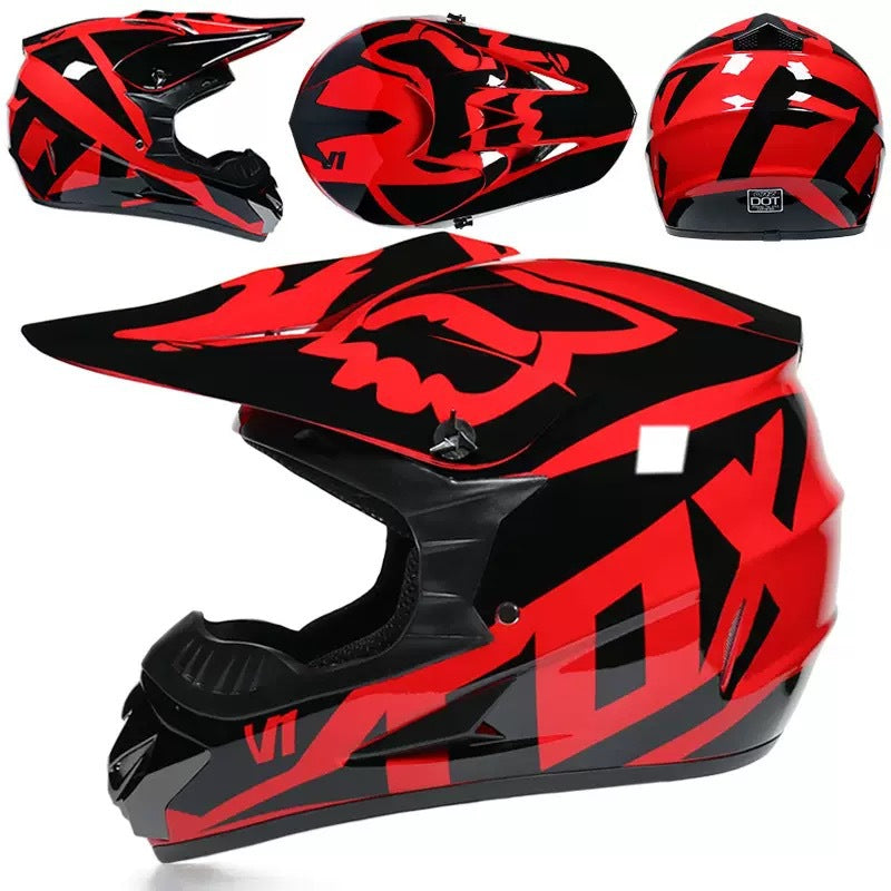 Full-Face Motocross Helmet with Extended Visor and Reinforced Chin Guard, view 25