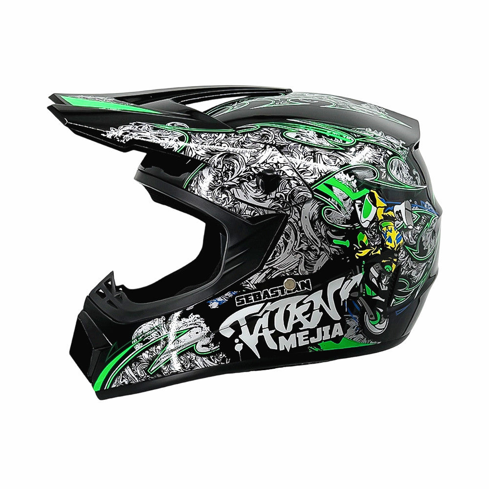 Full-Face Motocross Helmet with Extended Visor and Reinforced Chin Guard, view 26