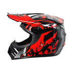 Full-Face Motocross Helmet with Extended Visor and Reinforced Chin Guard, view 3