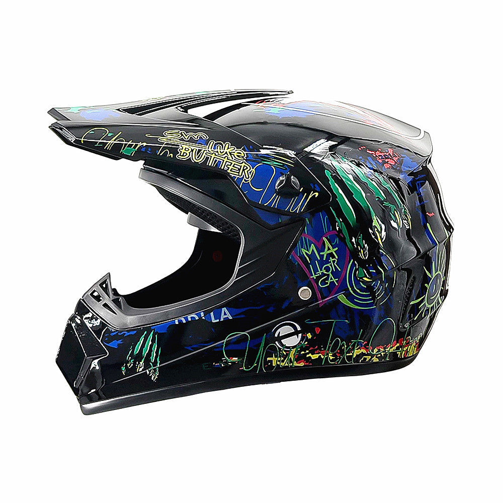Full-Face Motocross Helmet with Extended Visor and Reinforced Chin Guard, view 30