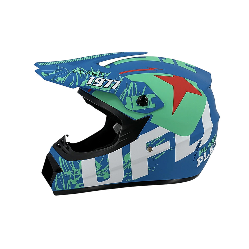 Full-Face Motocross Helmet with Extended Visor and Reinforced Chin Guard, view 37