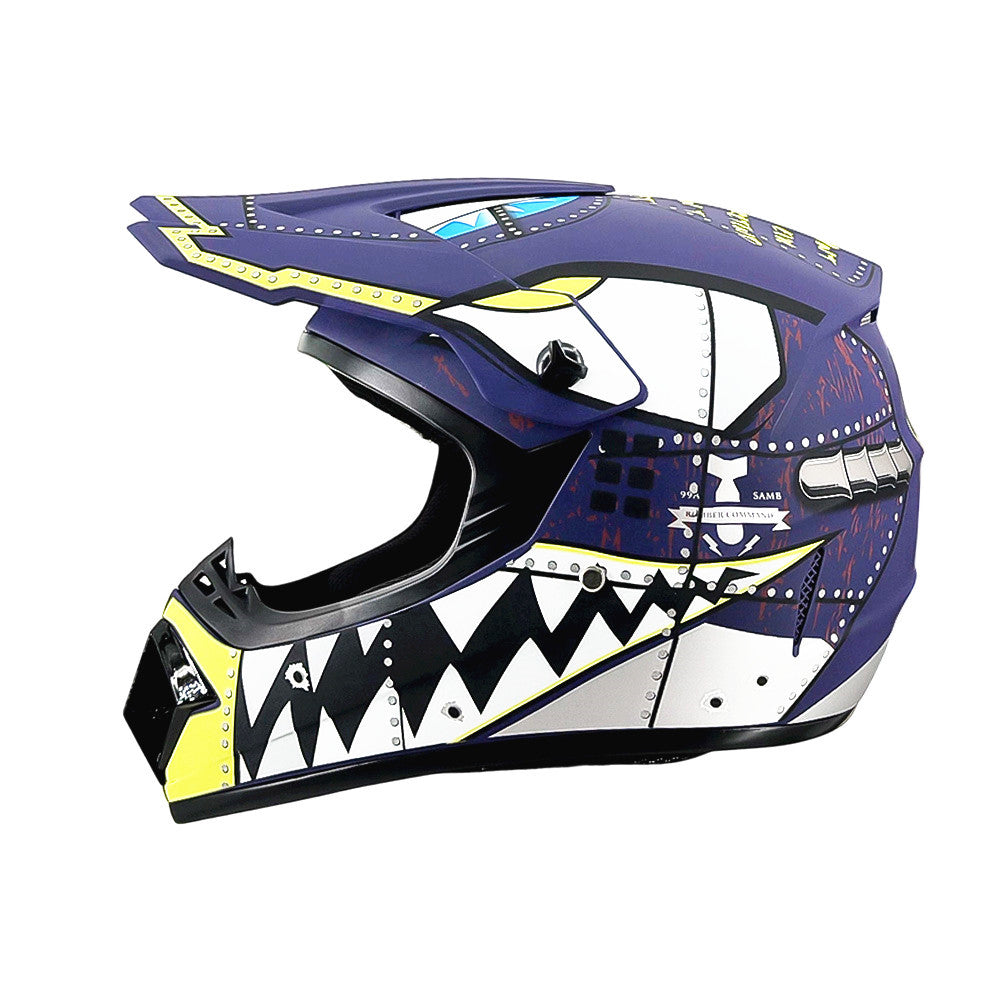 Full-Face Motocross Helmet with Extended Visor and Reinforced Chin Guard, view 41