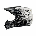 Full-Face Motocross Helmet with Extended Visor and Reinforced Chin Guard, view 44