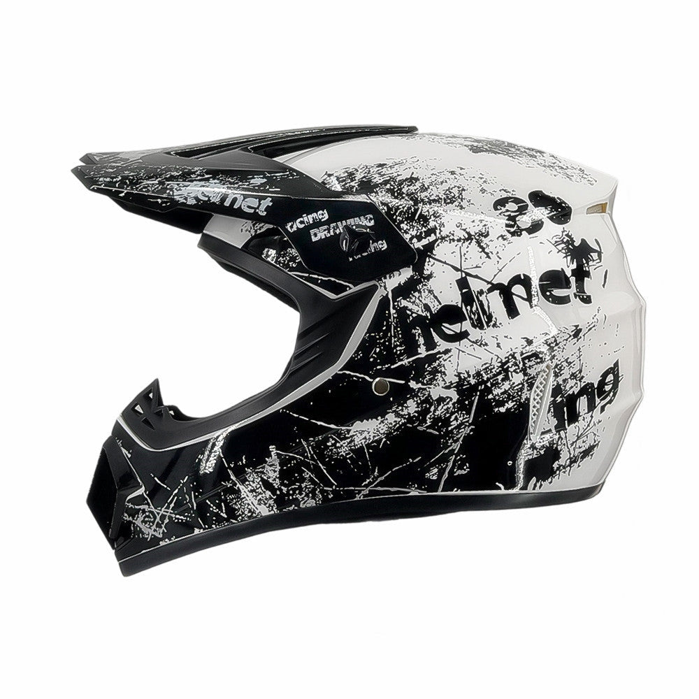 Full-Face Motocross Helmet with Extended Visor and Reinforced Chin Guard, view 44
