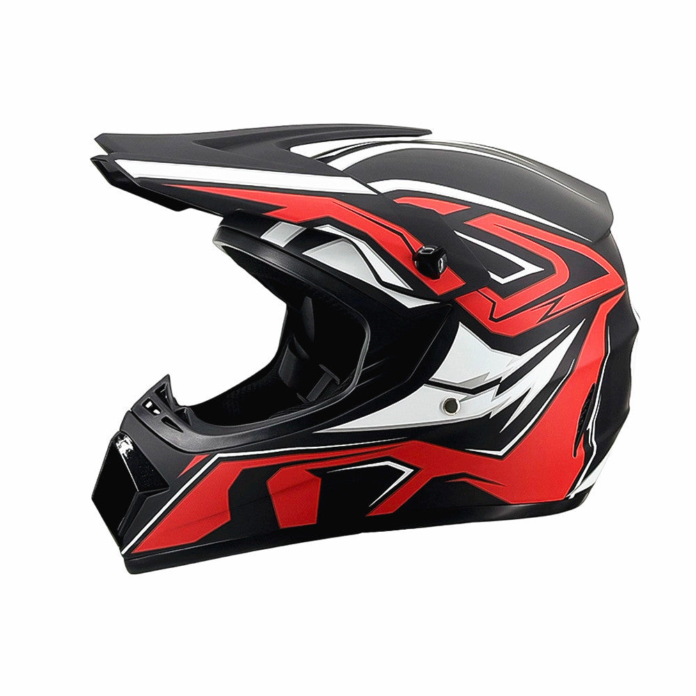 Full-Face Motocross Helmet with Extended Visor and Reinforced Chin Guard, view 45