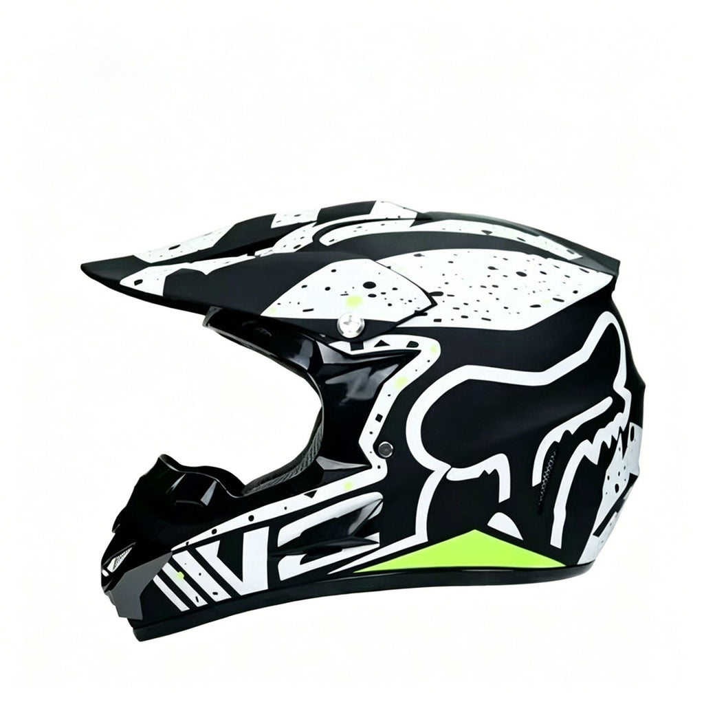 Full-Face Motocross Helmet with Extended Visor and Reinforced Chin Guard, view 46