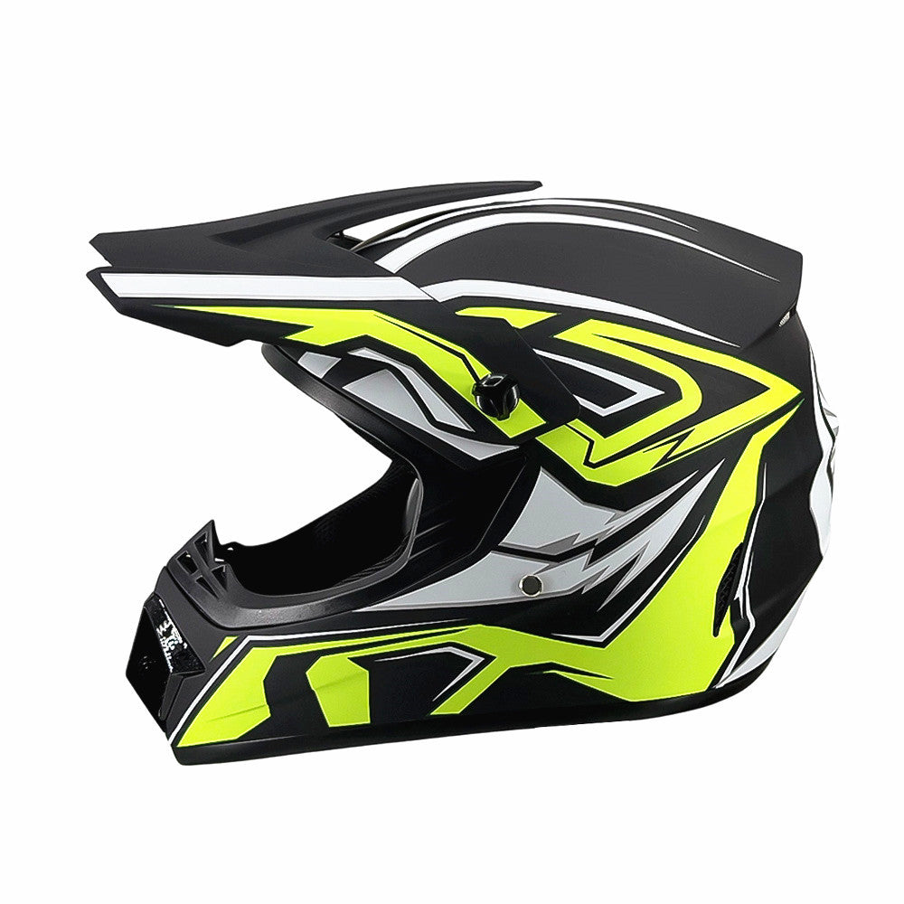 Full-Face Motocross Helmet with Extended Visor and Reinforced Chin Guard, view 48