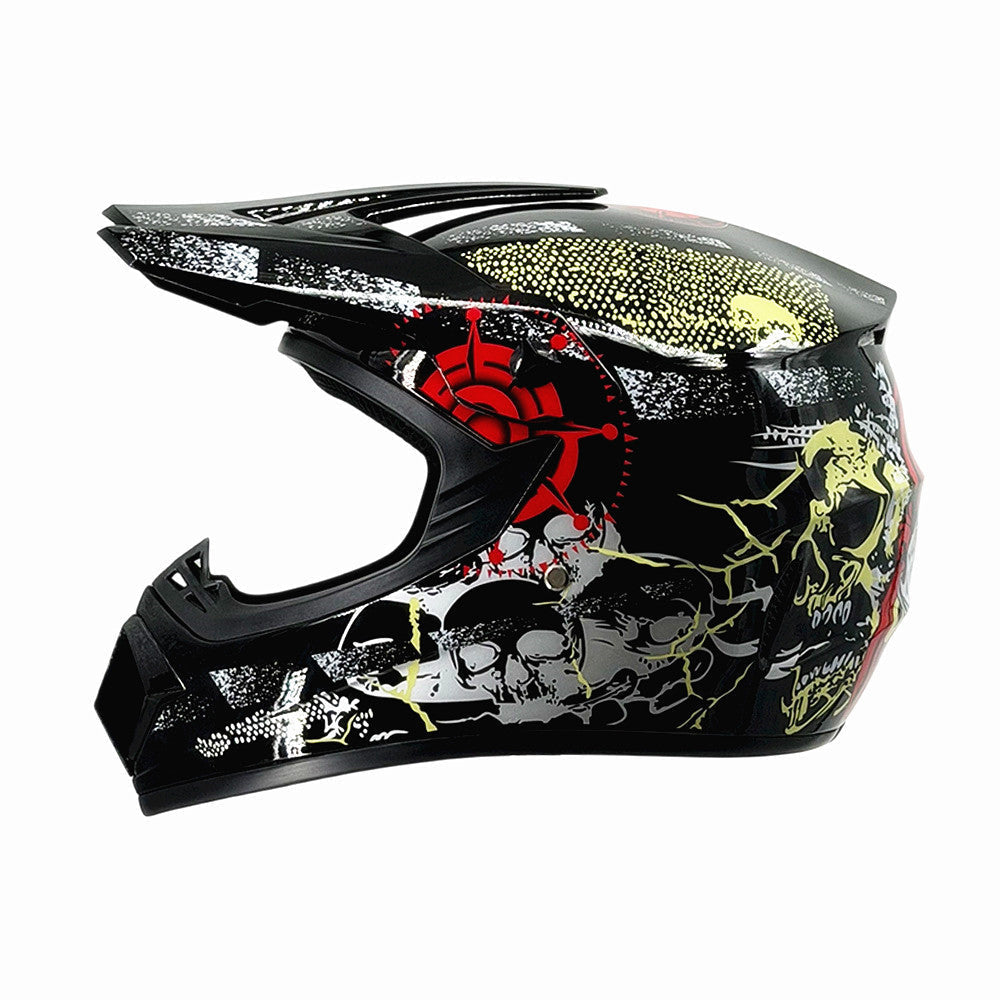 Full-Face Motocross Helmet with Extended Visor and Reinforced Chin Guard, view 58