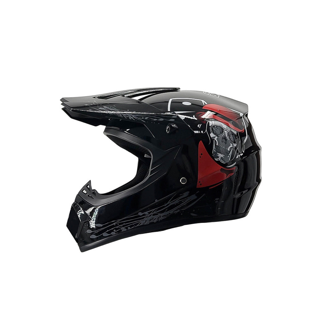 Full-Face Motocross Helmet with Extended Visor and Reinforced Chin Guard, view 6