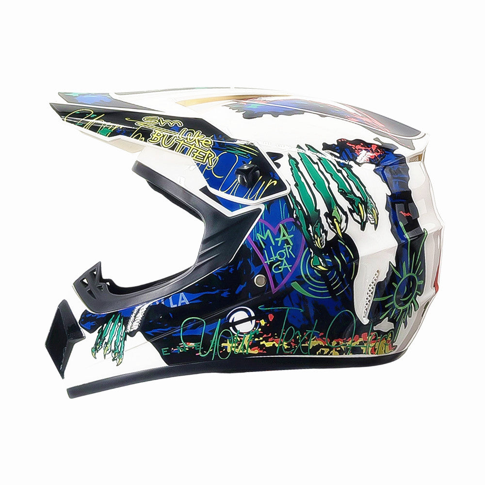 Full-Face Motocross Helmet with Extended Visor and Reinforced Chin Guard, view 63