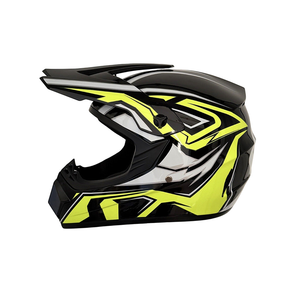 Full-Face Motocross Helmet with Extended Visor and Reinforced Chin Guard, view 7