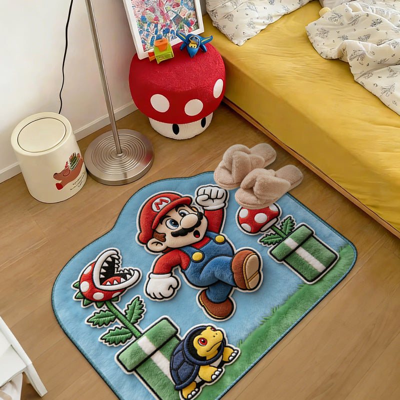 Fun Cartoon-Themed Plush Area Rug | High & Bury