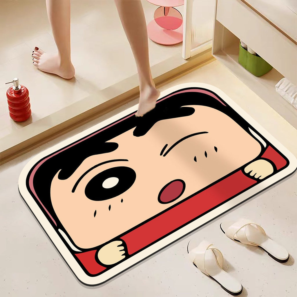 Fun Cartoon-Themed Plush Bath Mat | High & Bury