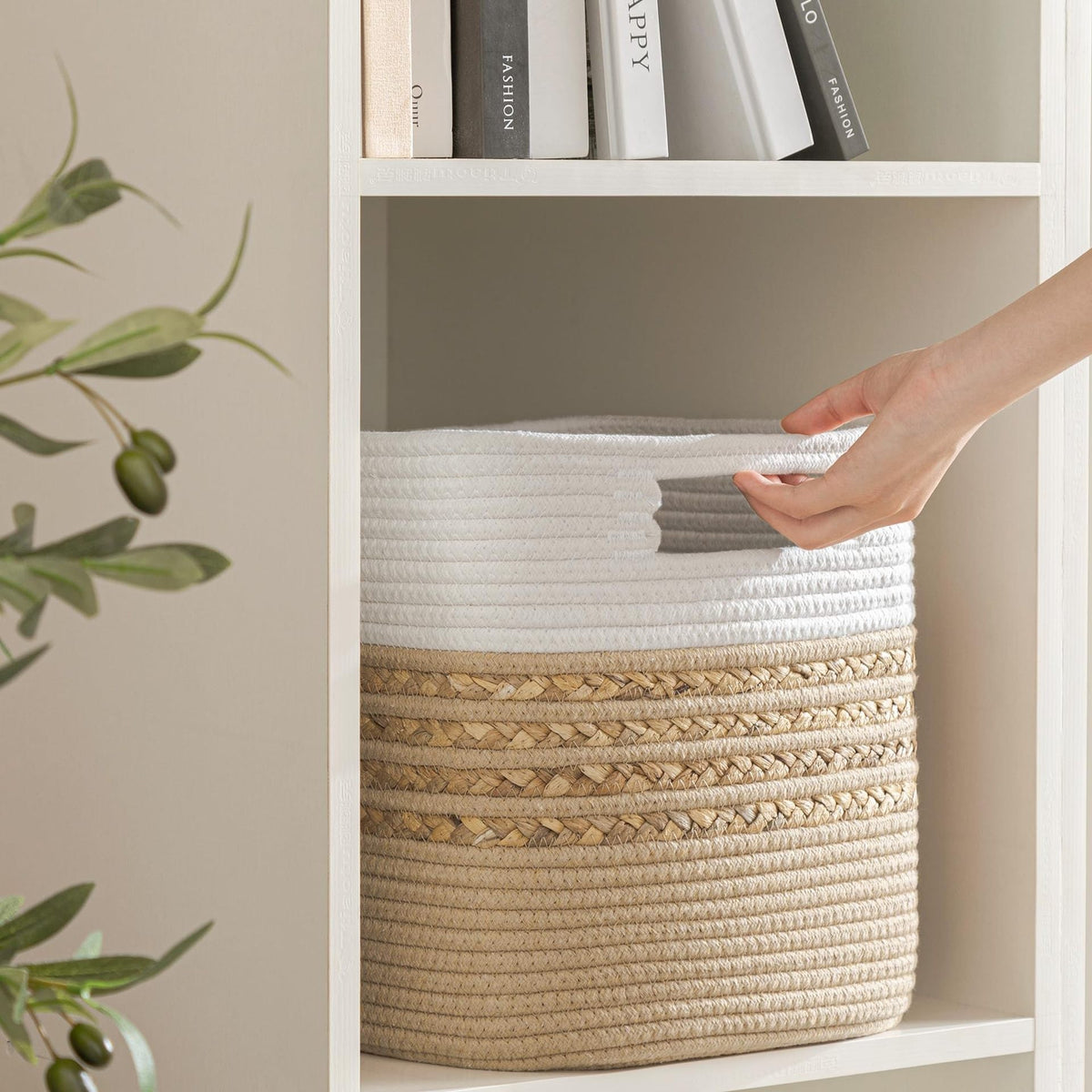Functional Storage Basket with Carrying Handles | High & Bury