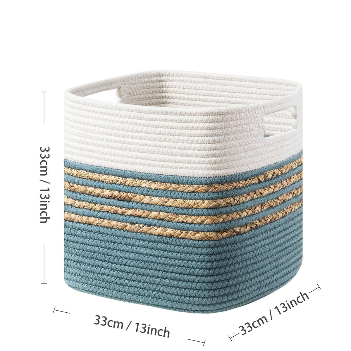 Functional Storage Basket with Carrying Handles | High & Bury