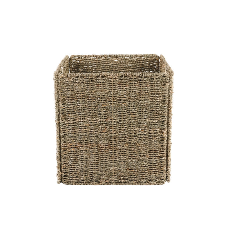 Functional Storage Basket with Natural Weave Pattern | High & Bury