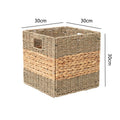 Functional Storage Basket with Natural Weave Pattern | High & Bury