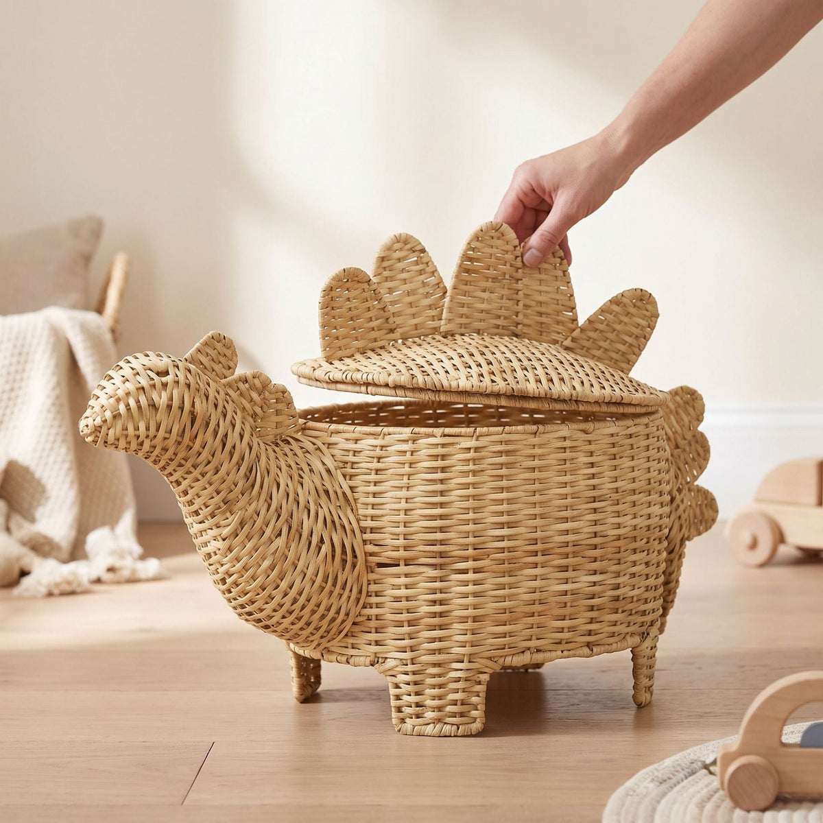 Funny Dinosaur Storage Basket | High & Bury