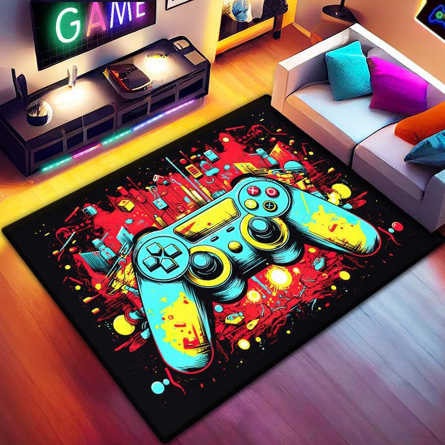 Gaming Controller-Themed Area Rug | High & Bury