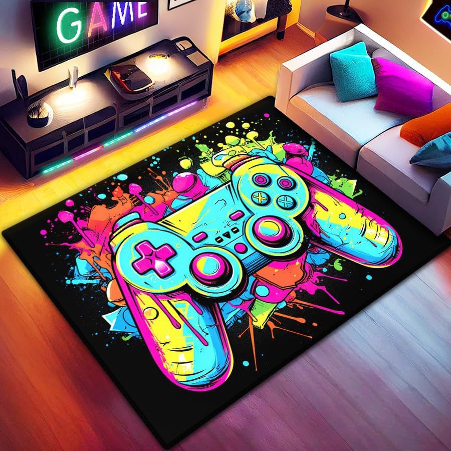 Gaming Controller-Themed Area Rug | High & Bury
