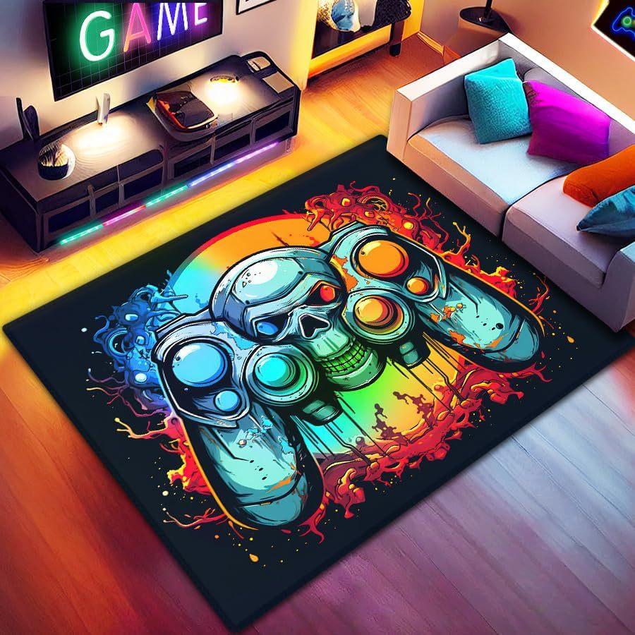Gaming Controller-Themed Area Rug | High & Bury
