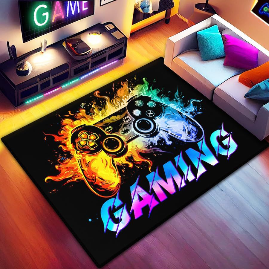 Gaming Controller-Themed Area Rug | High & Bury