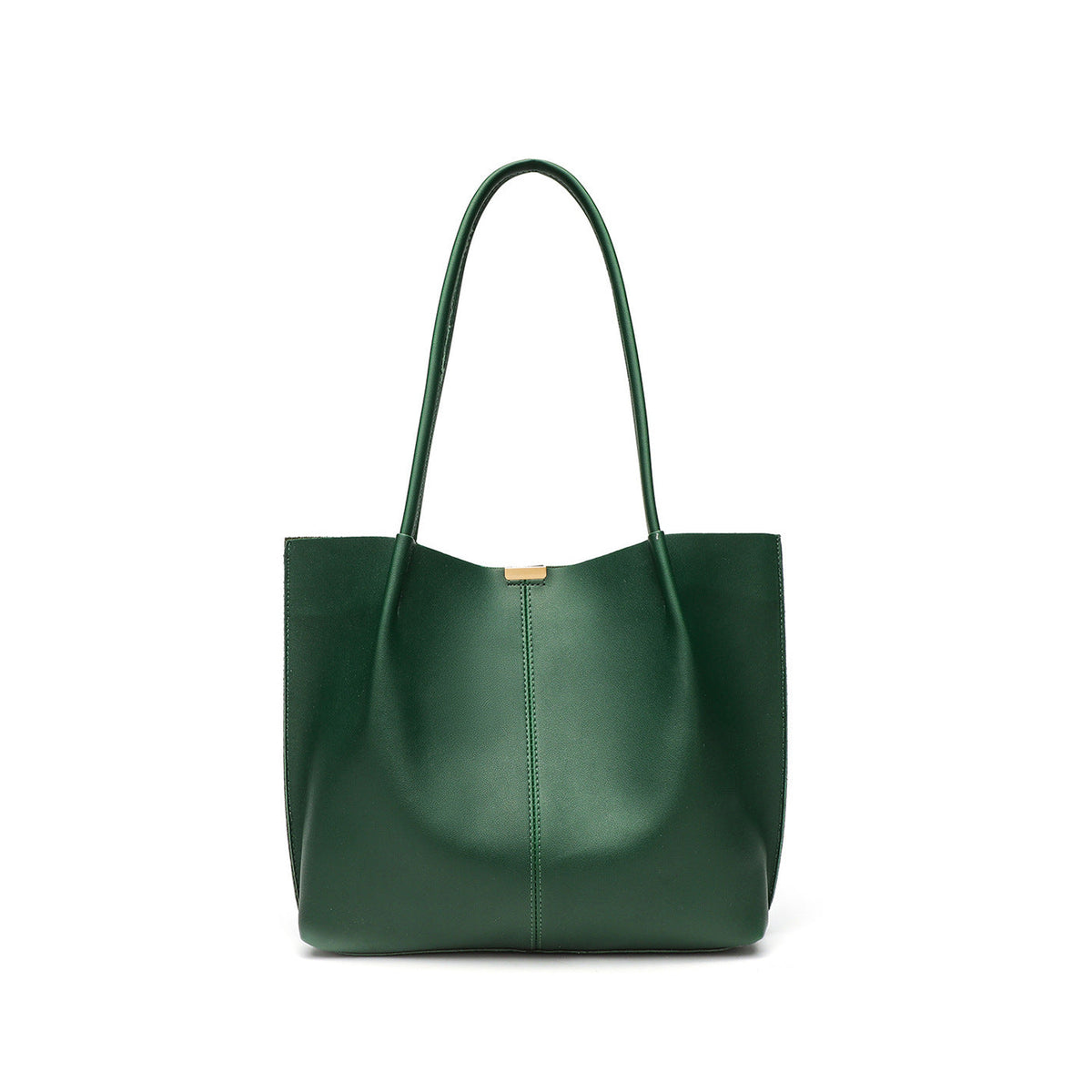 Genuine Leather Tote Bag with Long Straps and Spacious Interior, view 6
