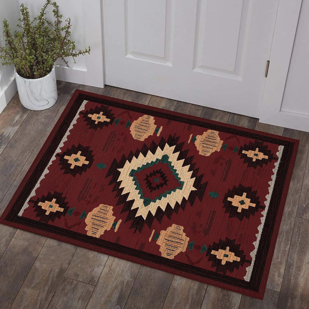 Geometric Patterned Decorative Area Rug | High & Bury