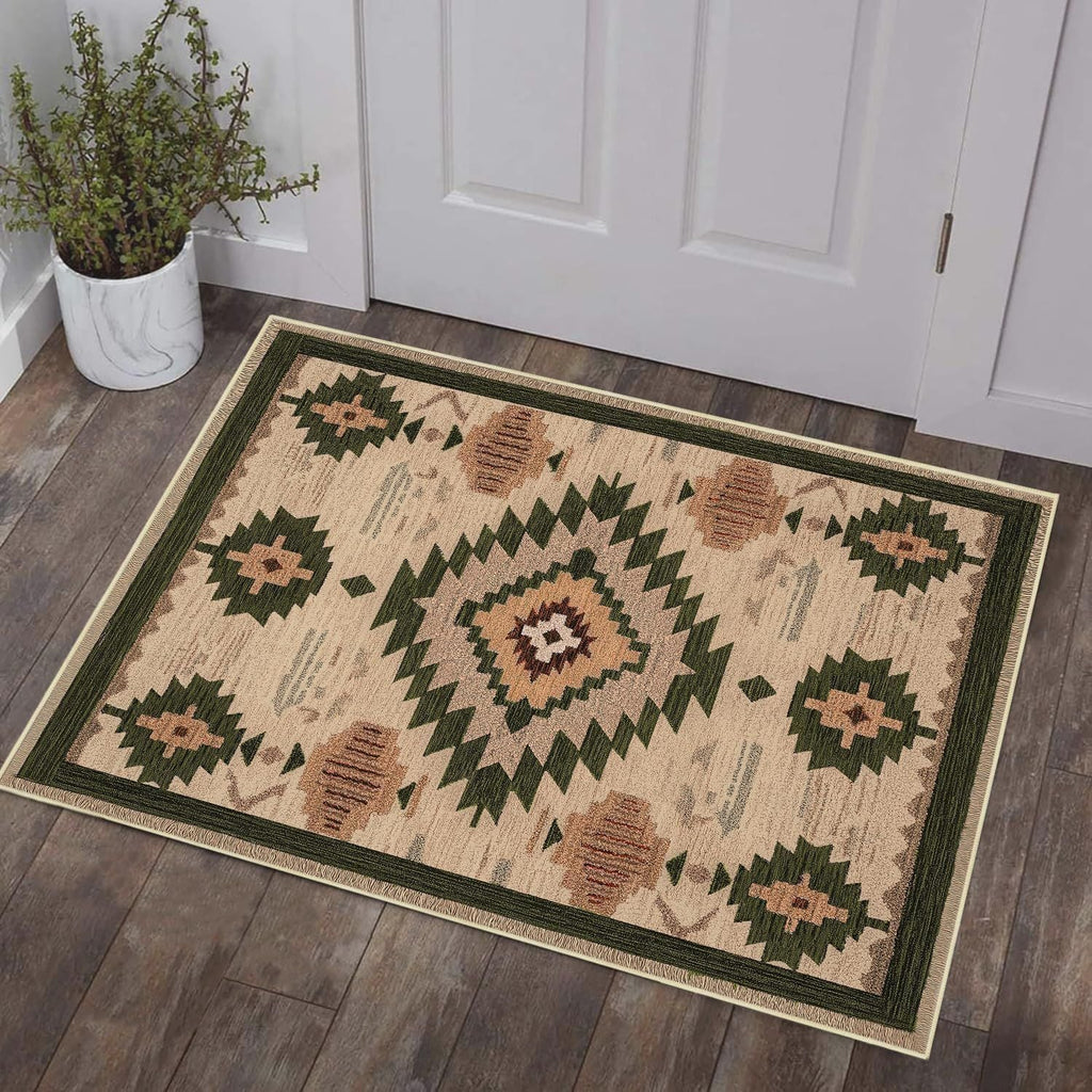 Geometric Patterned Decorative Area Rug | High & Bury