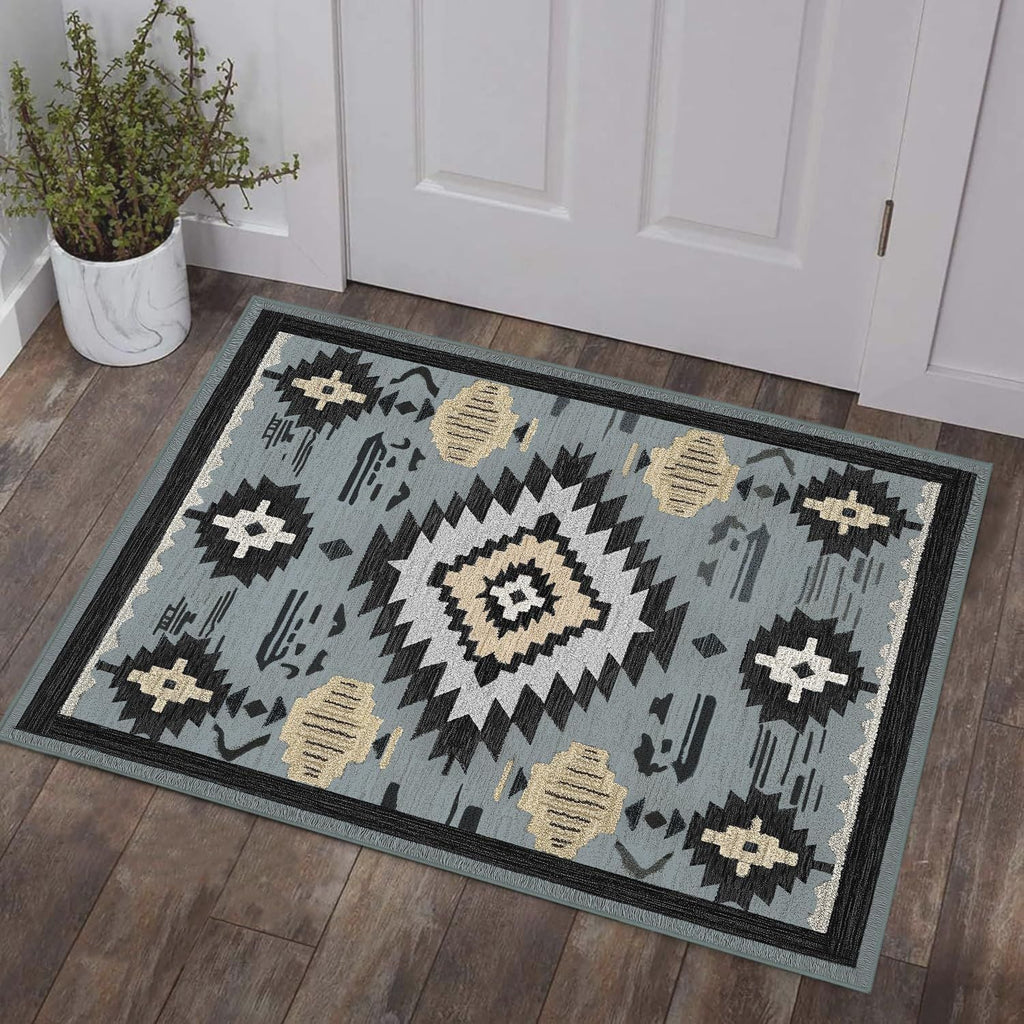 Geometric Patterned Decorative Area Rug | High & Bury