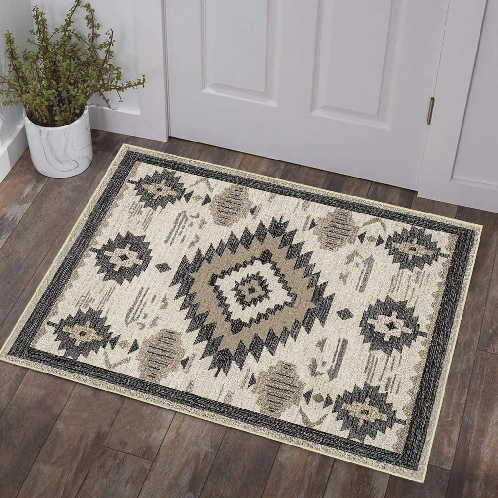 Geometric Patterned Decorative Area Rug | High & Bury