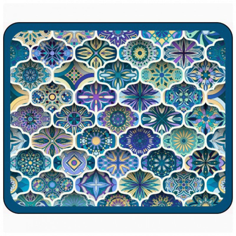 Geometric Patterned Floor Mat | High & Bury