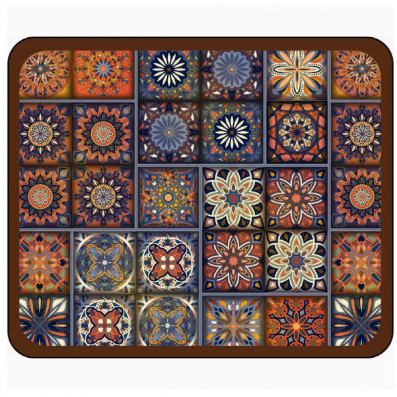 Geometric Patterned Floor Mat | High & Bury