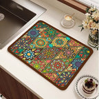 Geometric Patterned Floor Mat | High & Bury