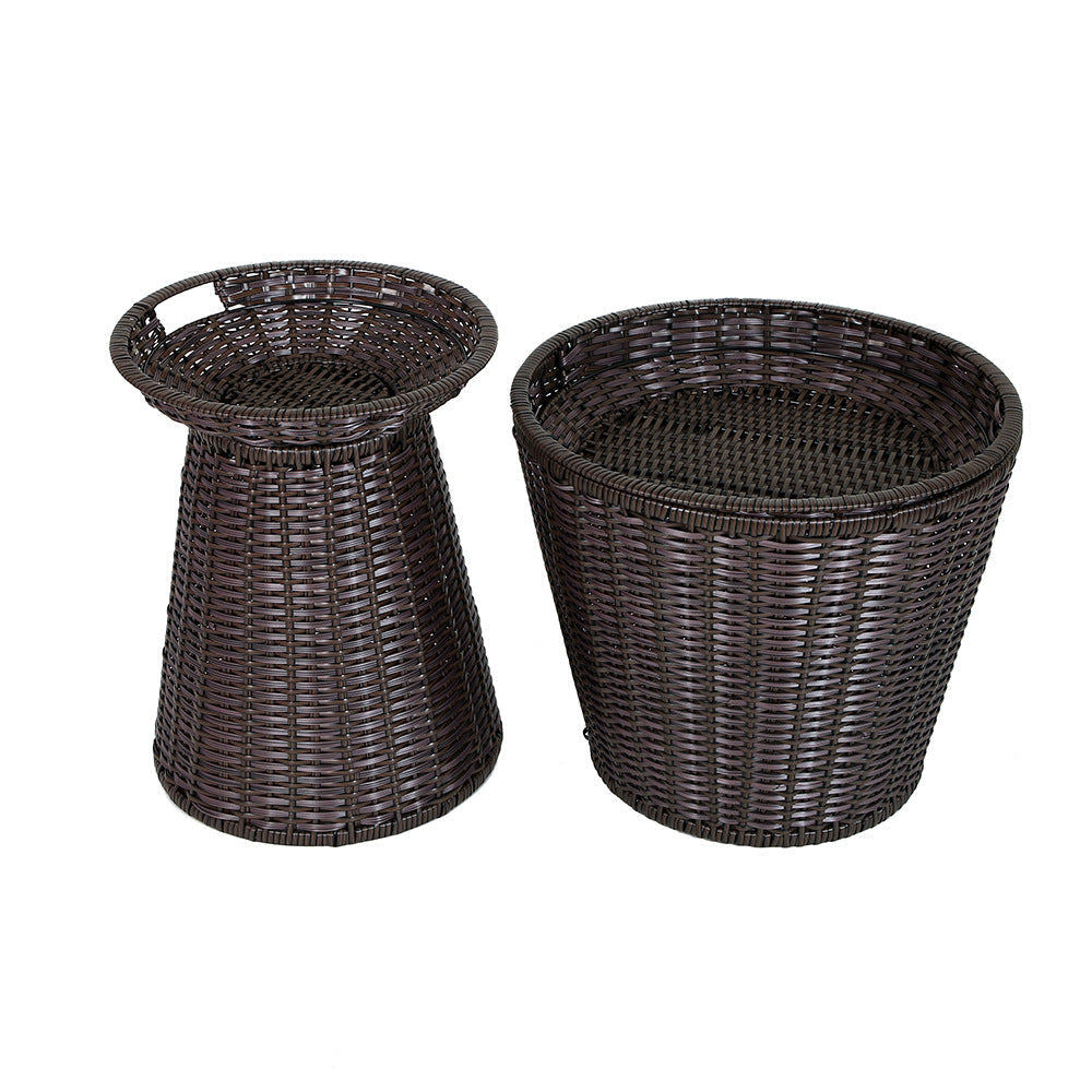 Geometric Woven Storage Bin | High & Bury