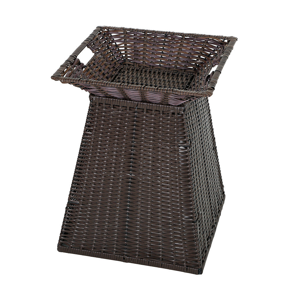 Geometric Woven Storage Bin | High & Bury