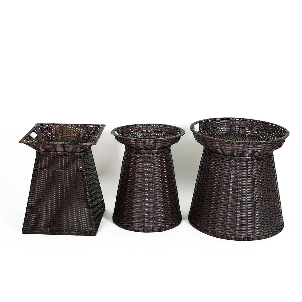 Geometric Woven Storage Bin | High & Bury