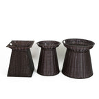 Geometric Woven Storage Bin | High & Bury